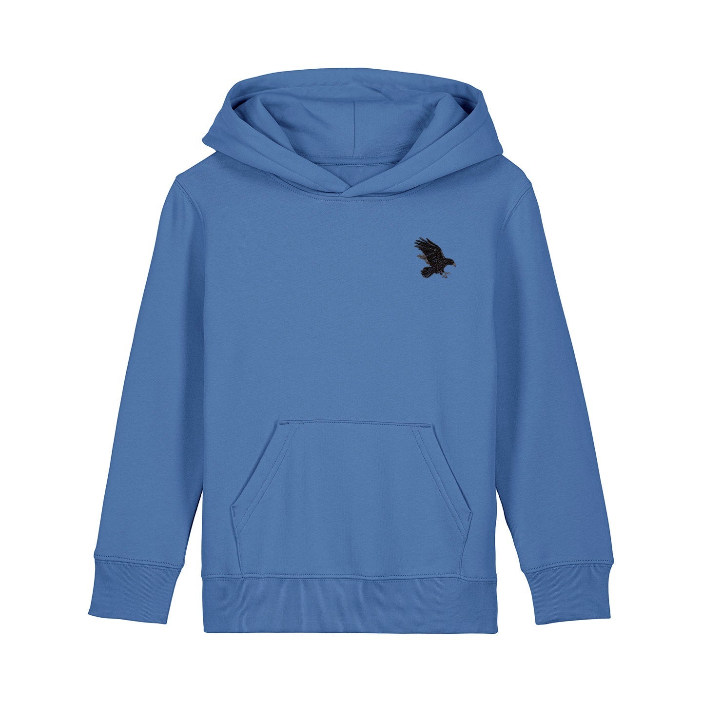 Raven Embroidered Kids Hoodie