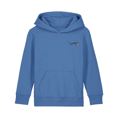 Thresher Shark Embroidered Kids Hoodie