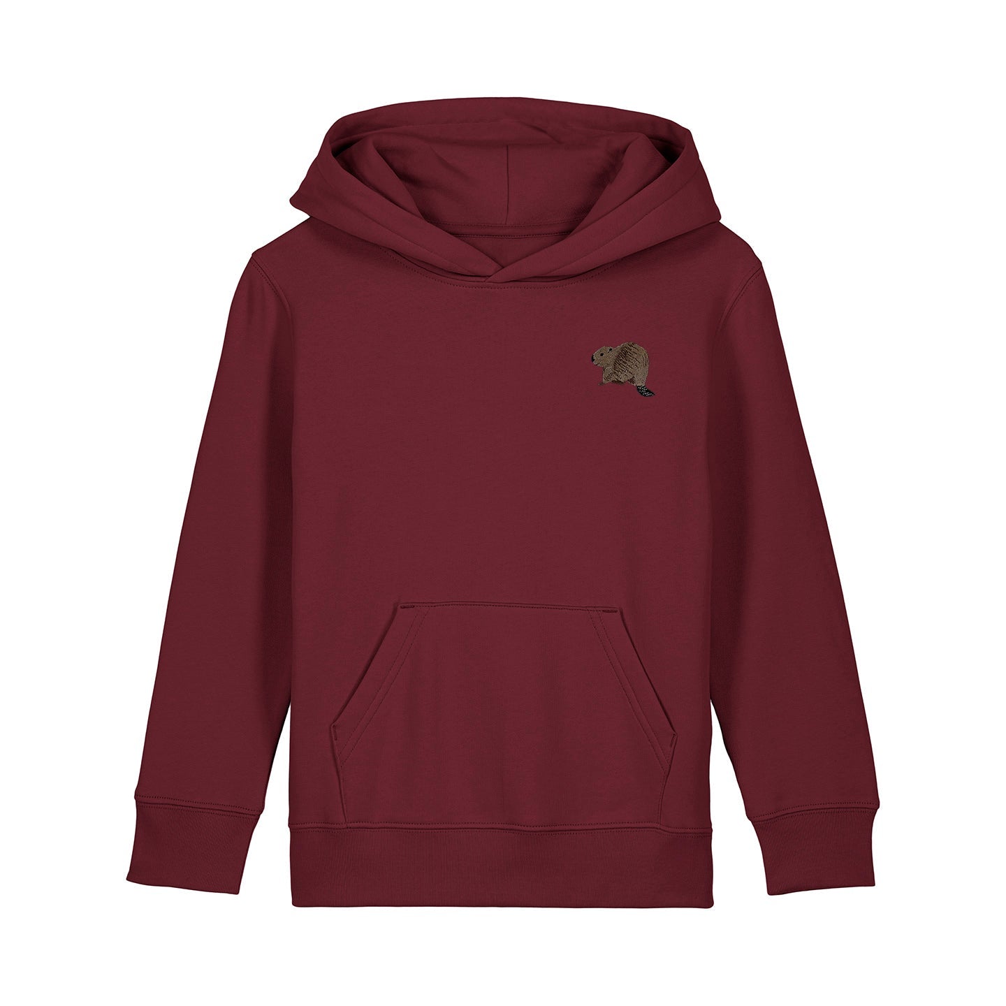 Beaver Riverside Embroidered Kids Hoodie
