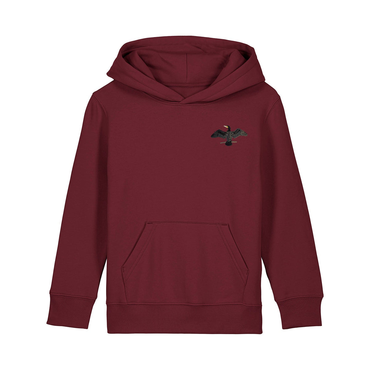 Cormorant Embroidered Kids Hoodie
