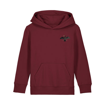 Cormorant Embroidered Kids Hoodie