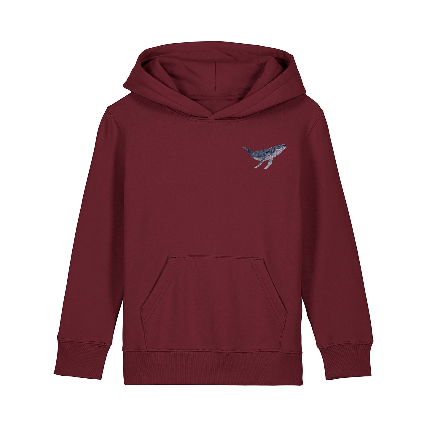 Humpback Whale Embroidered Kids Hoodie