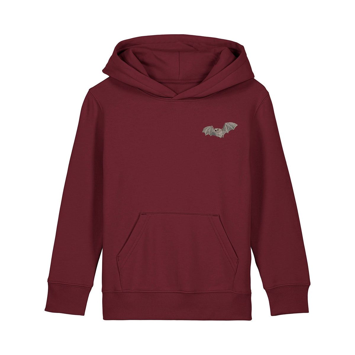 Natterer's Bat Embroidered Kids Hoodie