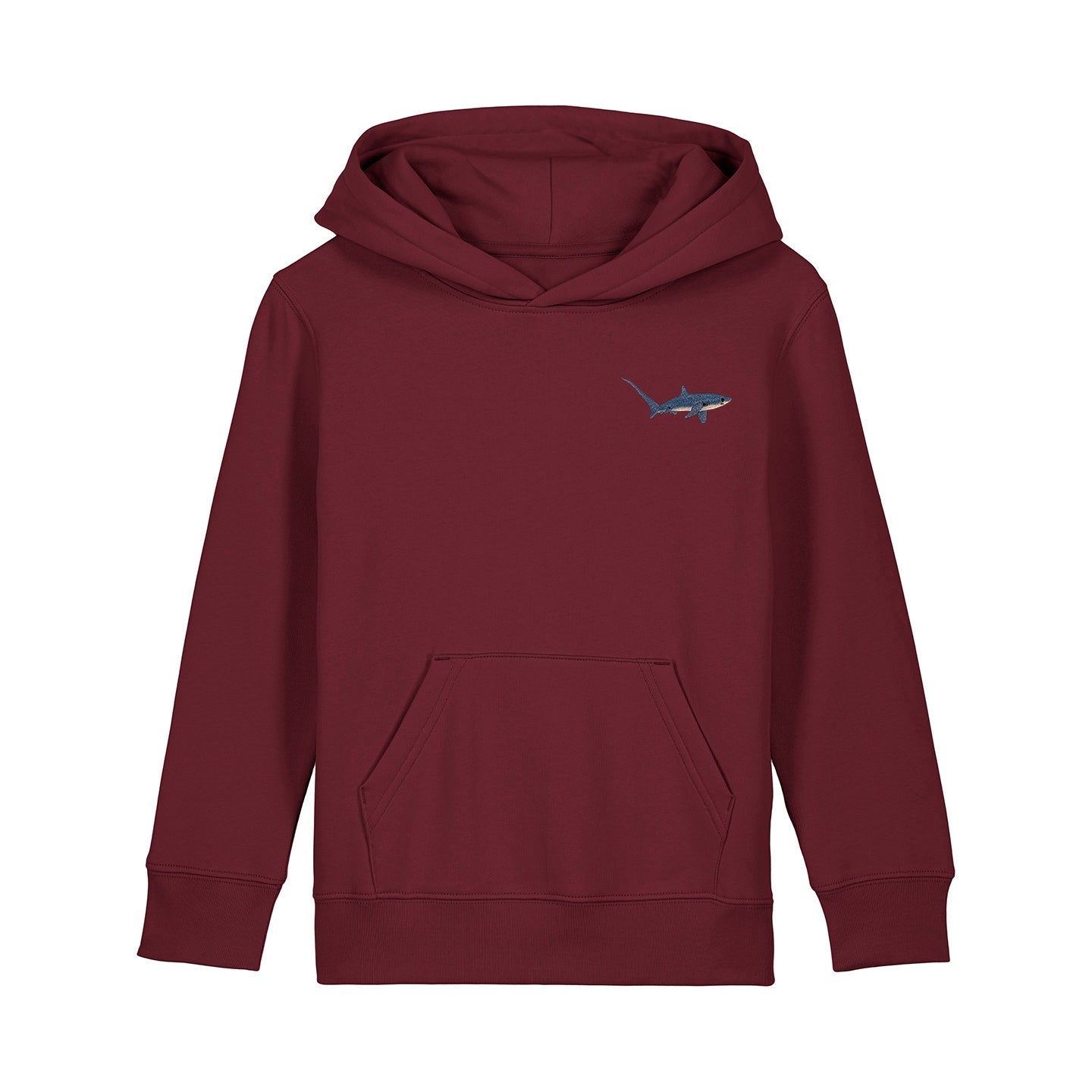 Thresher Shark Embroidered Kids Hoodie