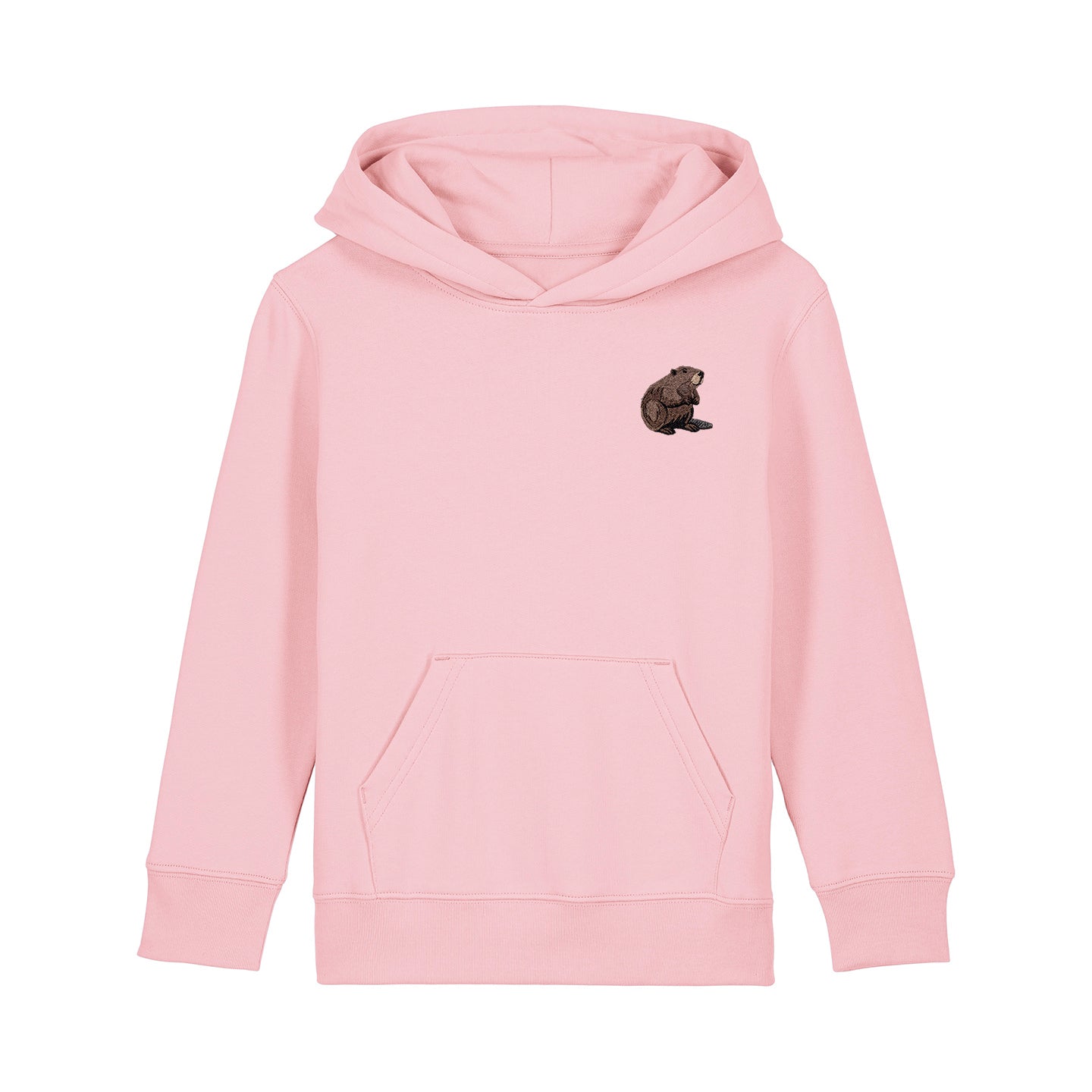Beaver Embroidered Kids Hoodie