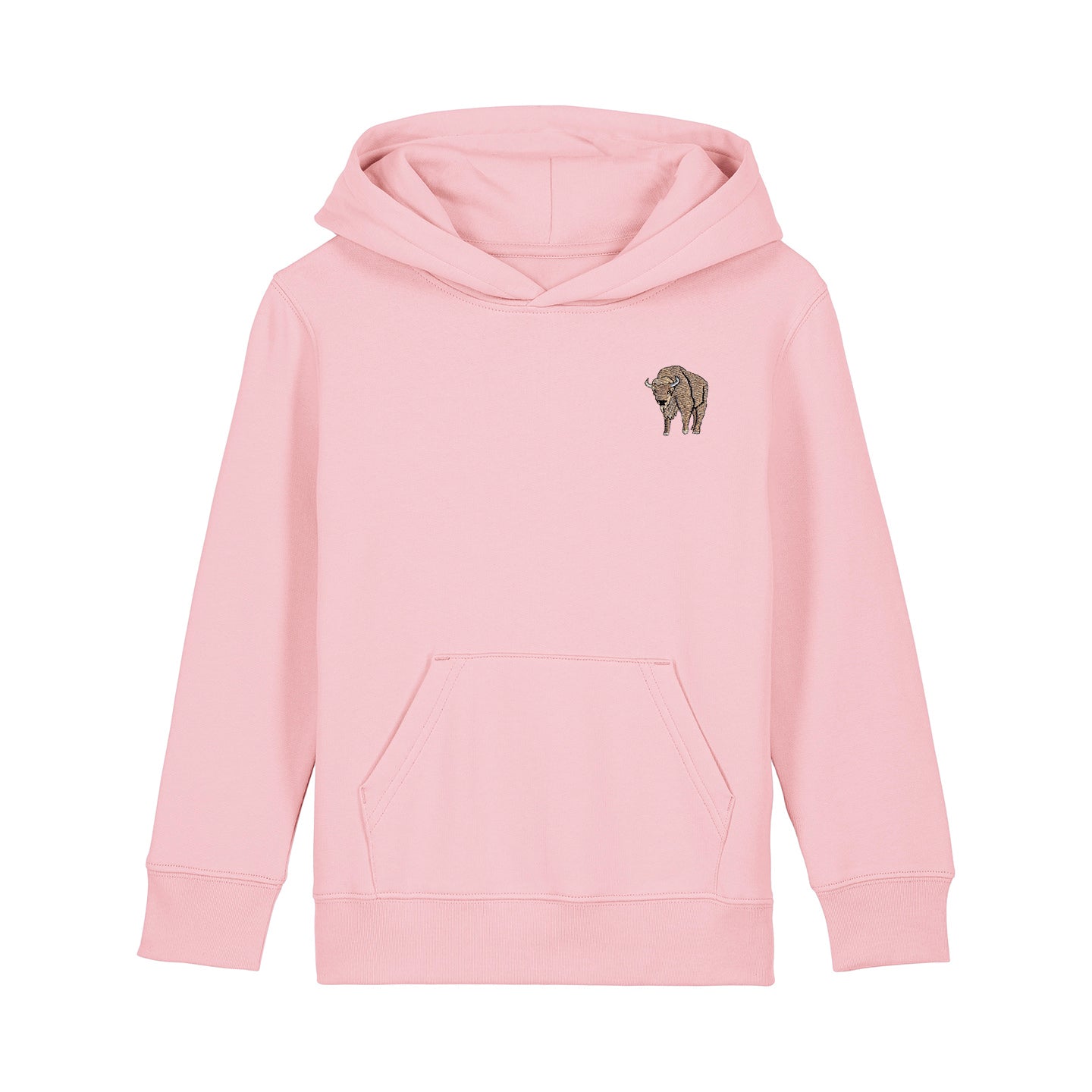 Bison Embroidered Kids Hoodie