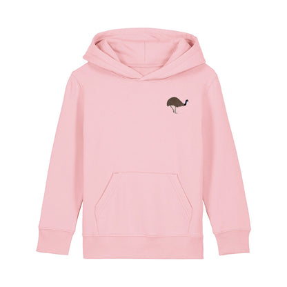 Emu Embroidered Kids Hoodie