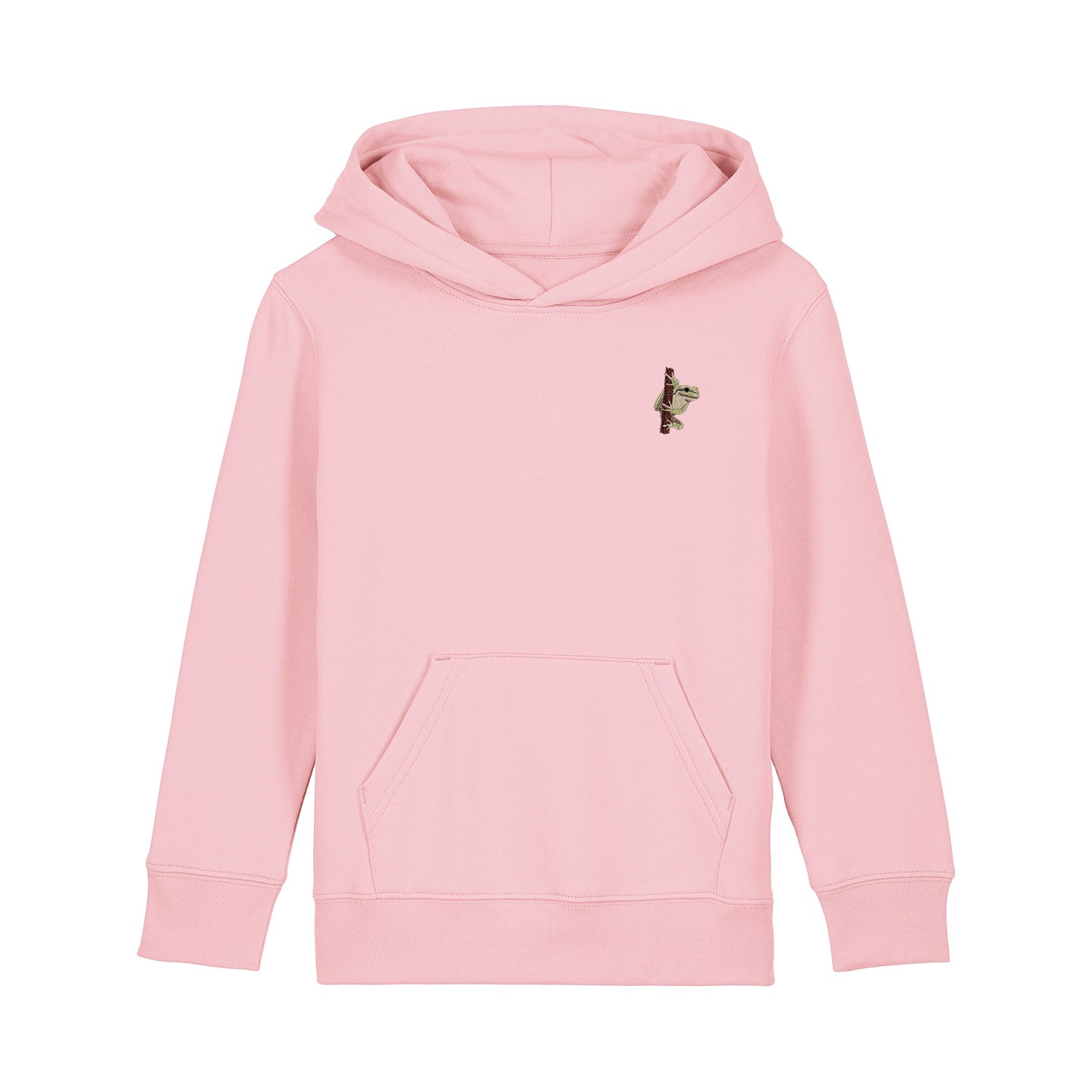 European Tree Frog Embroidered Kids Hoodie