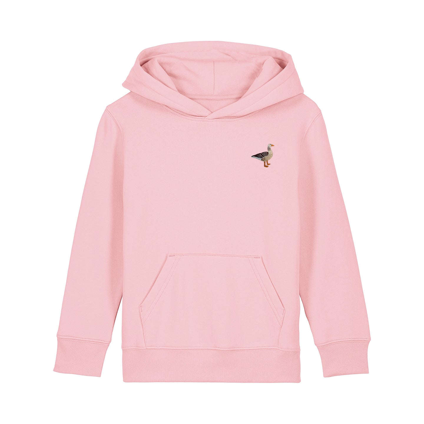 Greylag Goose Embroidered Kids Hoodie