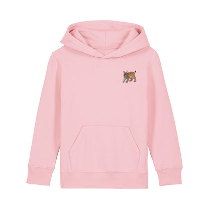 Lynx Embroidered Kids Hoodie