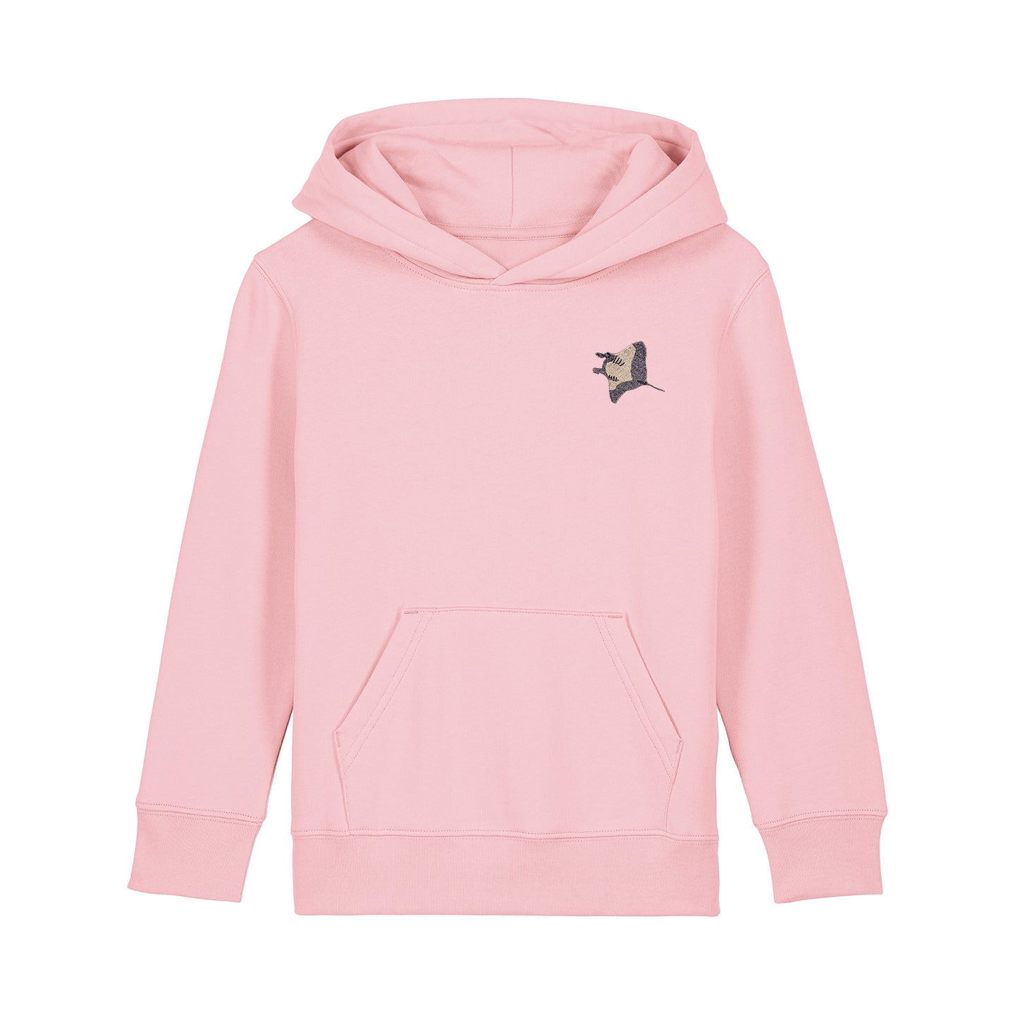 Manta Ray Embroidered Kids Hoodie