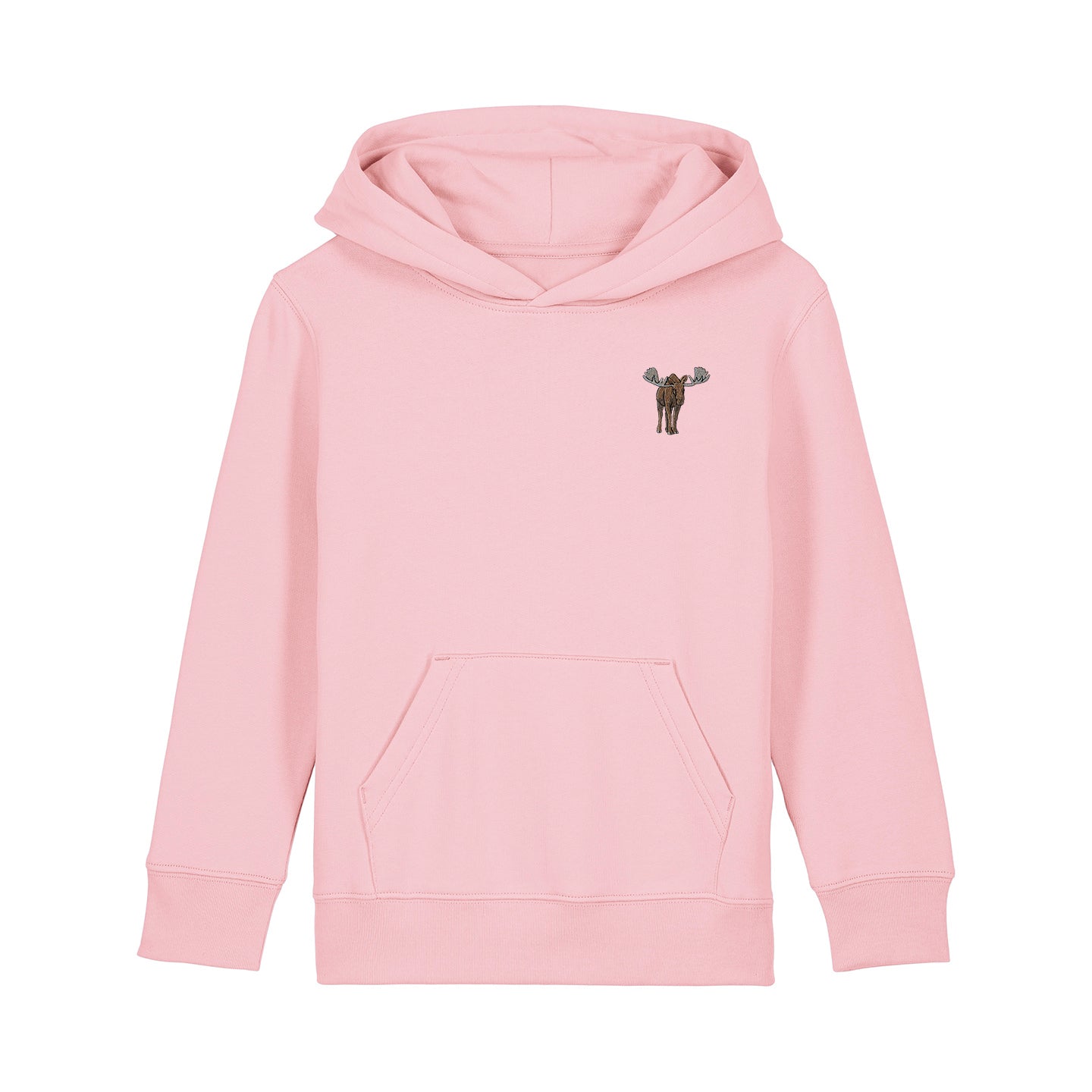 Moose Embroidered Kids Hoodie