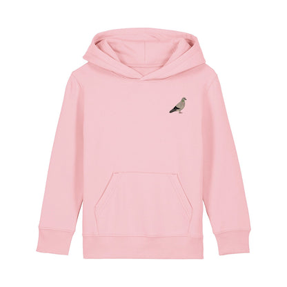 Pigeon Embroidered Kids Hoodie
