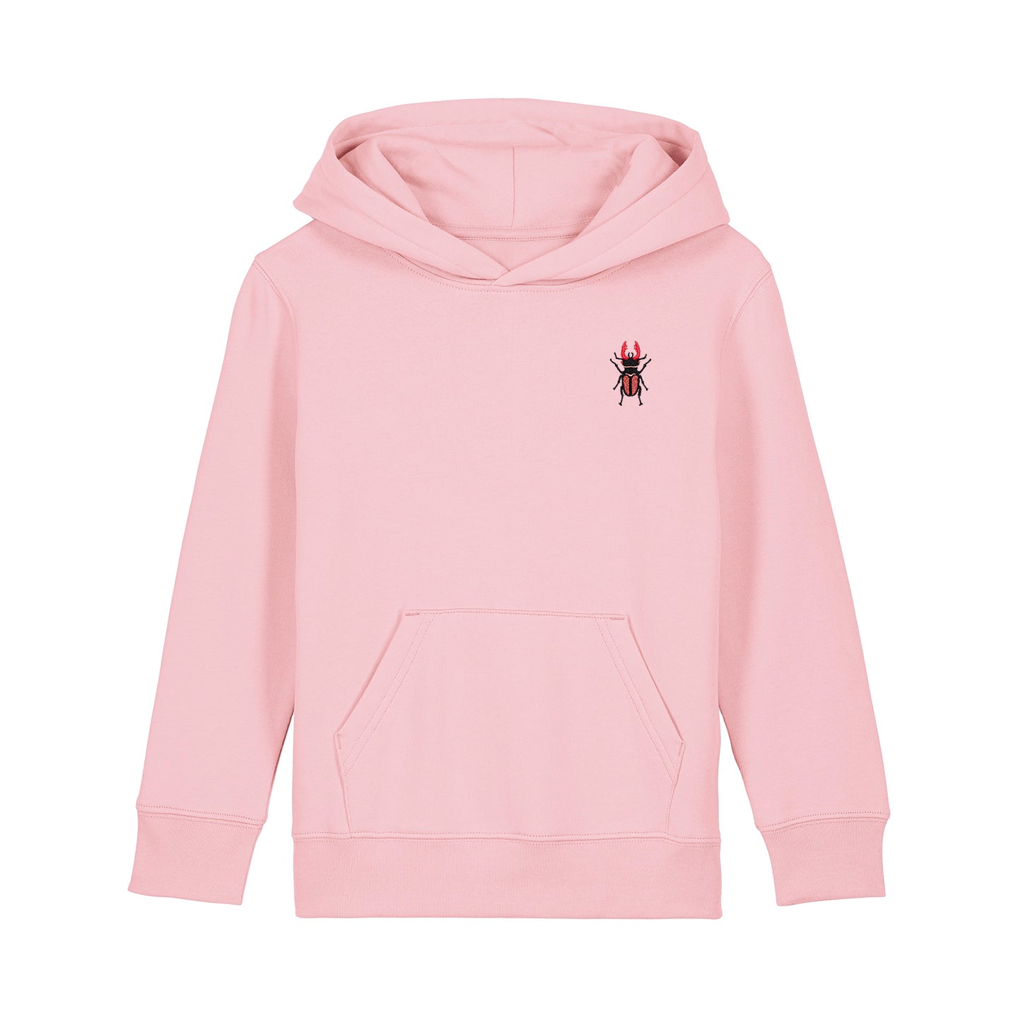 Stag Beetle Embroidered Kids Hoodie
