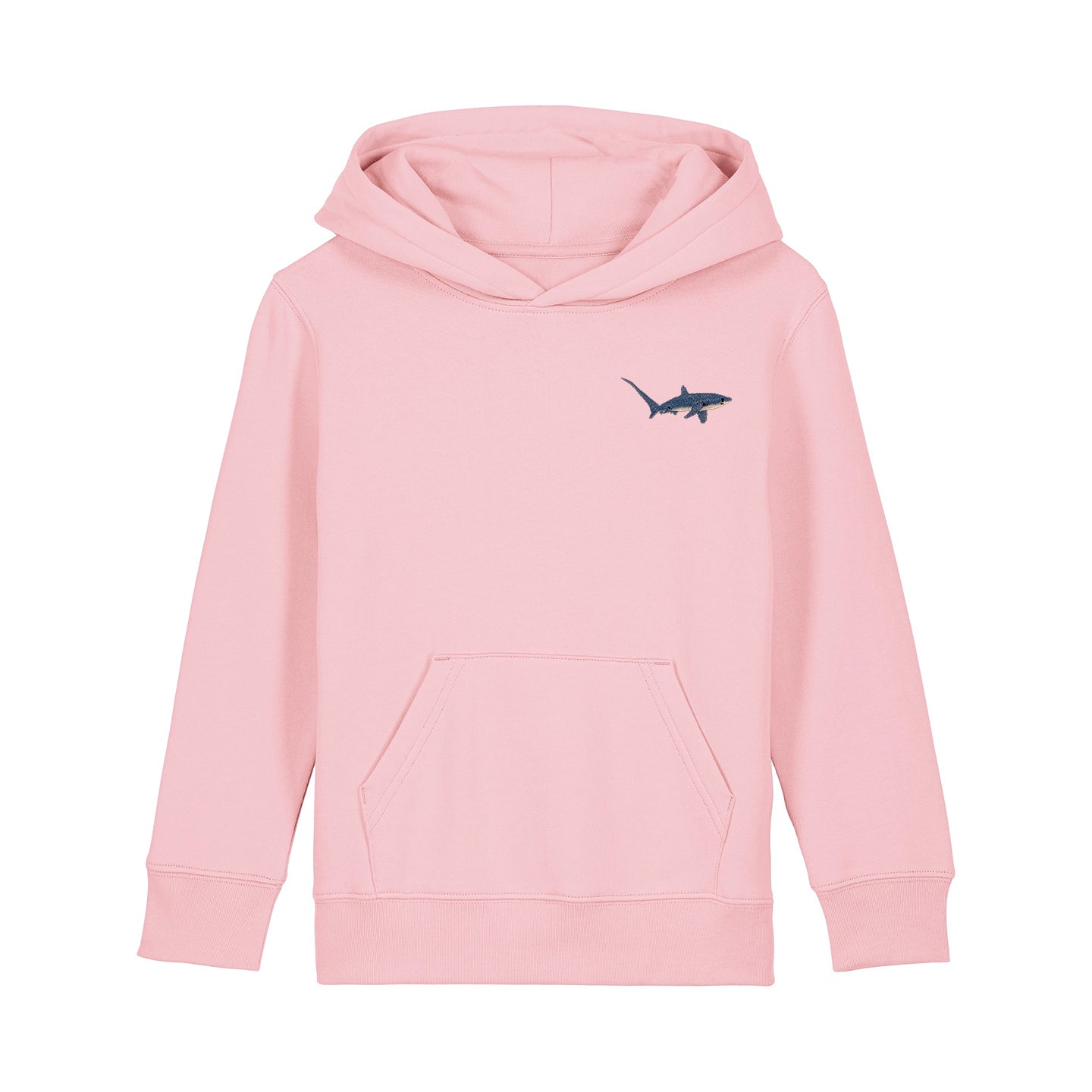 Thresher Shark Embroidered Kids Hoodie