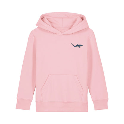 Thresher Shark Embroidered Kids Hoodie
