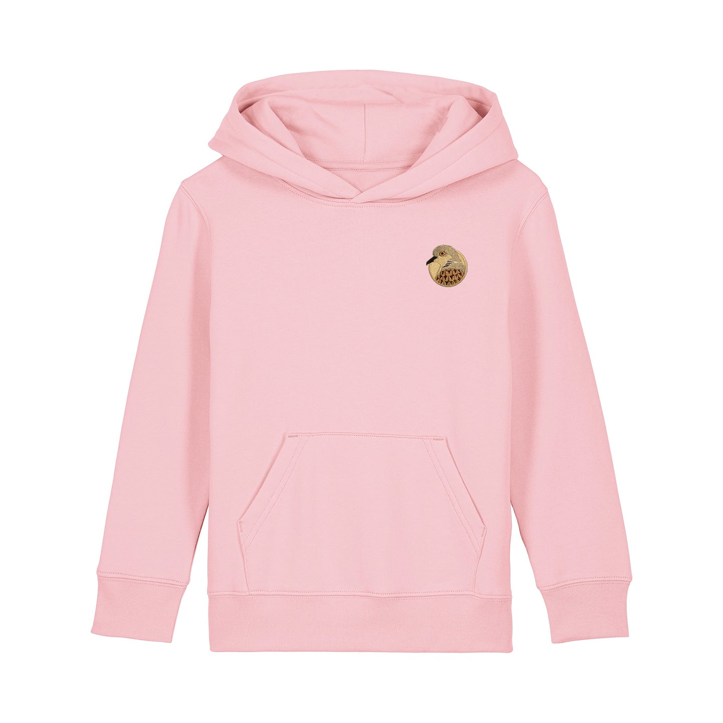Turtledove Portrait Embroidered Kids Hoodie