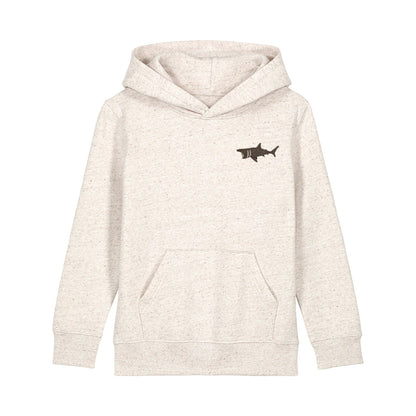 Basking Shark Embroidered Kids Hoodie