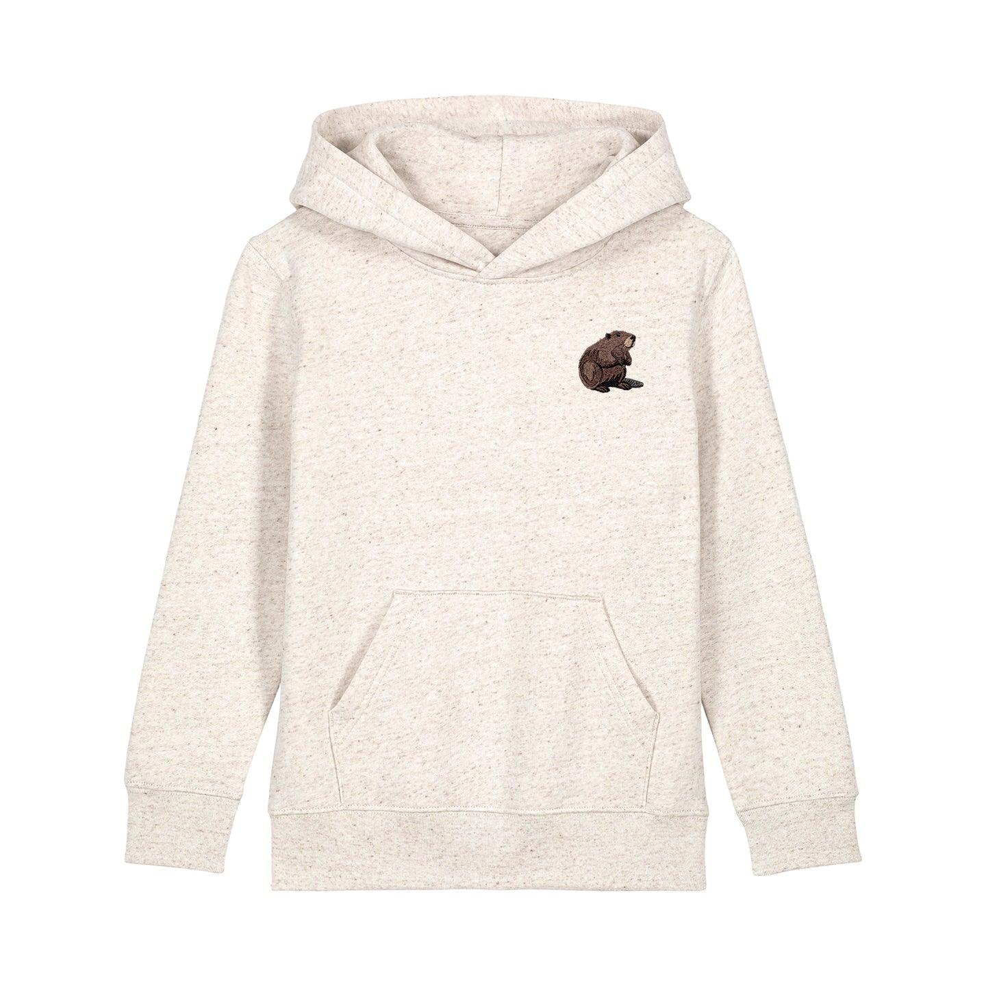 Beaver Embroidered Kids Hoodie