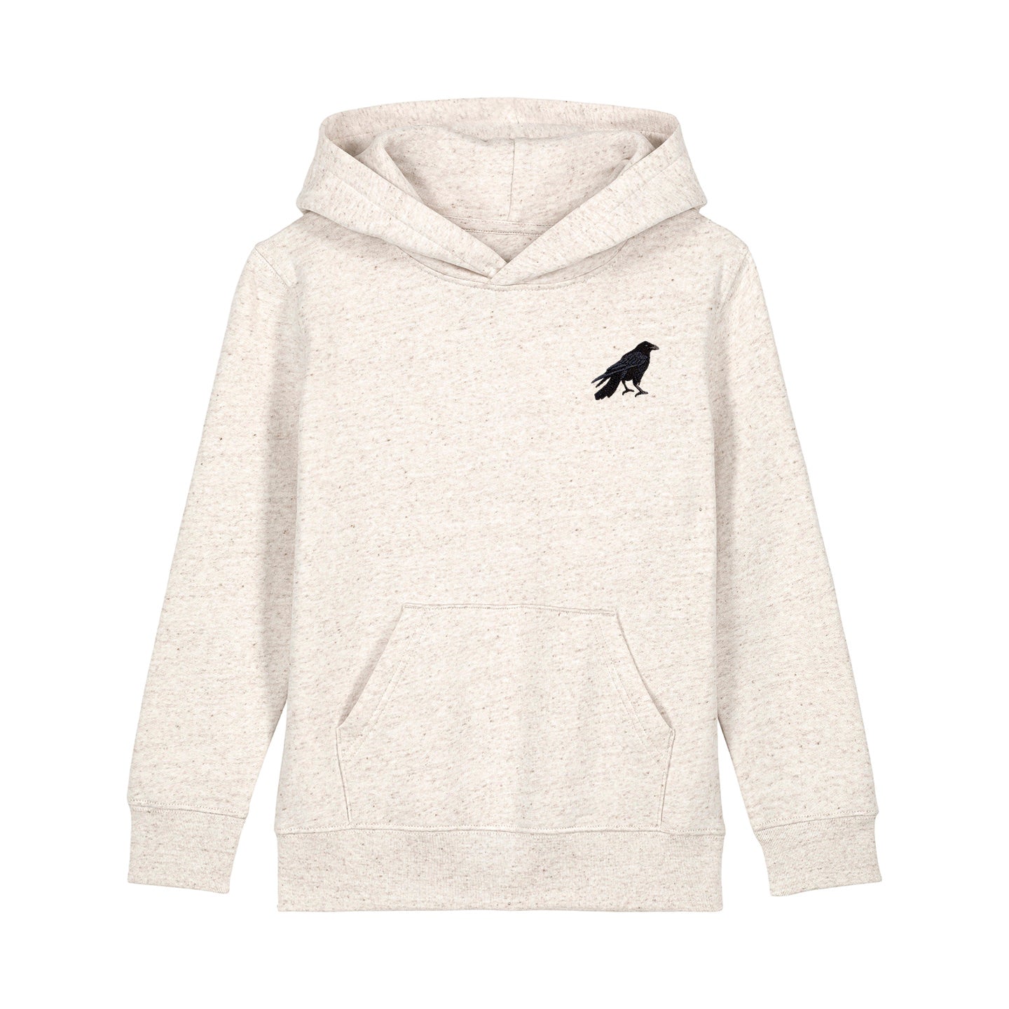 Crow Embroidered Kids Hoodie