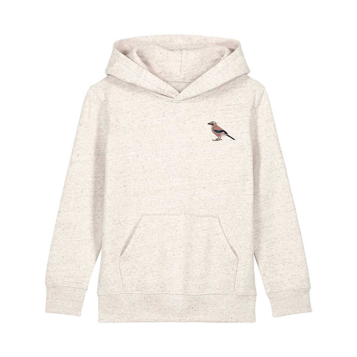 Eurasian Jay Embroidered Kids Hoodie
