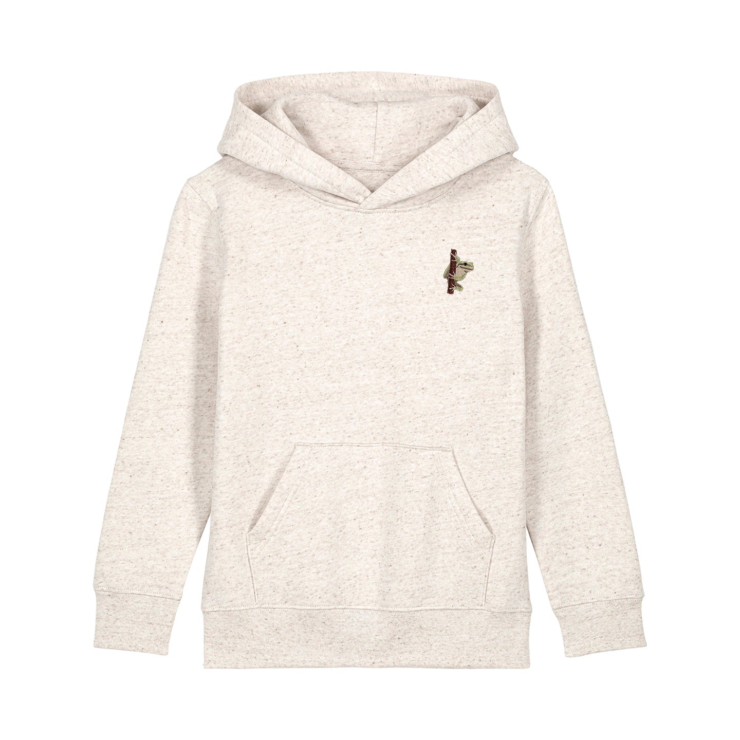 European Tree Frog Embroidered Kids Hoodie