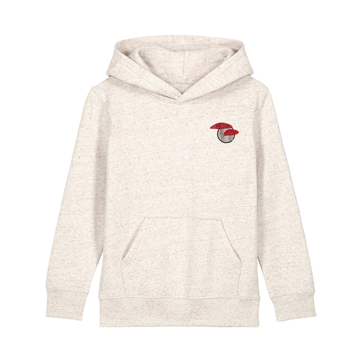 Fly Agaric Mushroom Embroidered Kids Hoodie