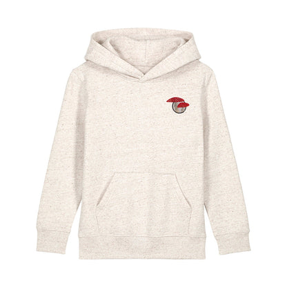 Fly Agaric Mushroom Embroidered Kids Hoodie
