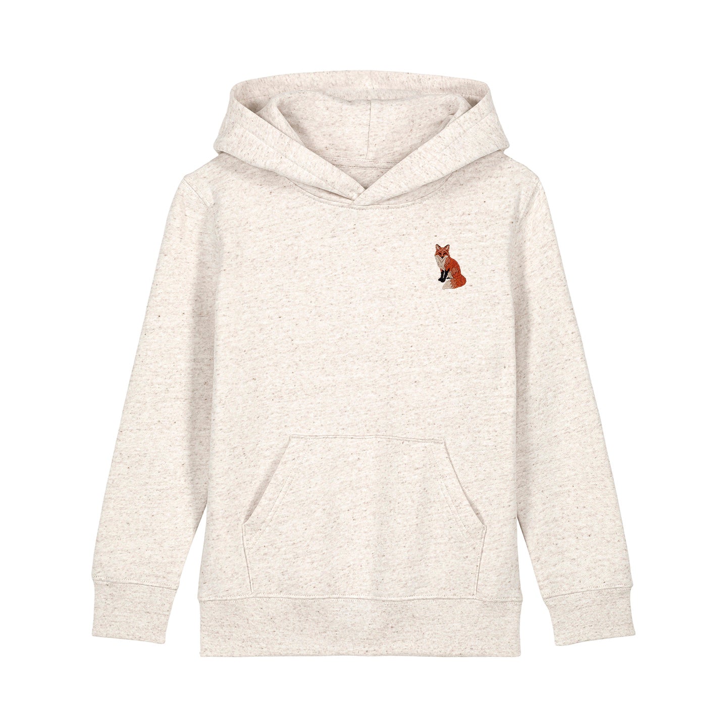 Fox Embroidered Kids Hoodie