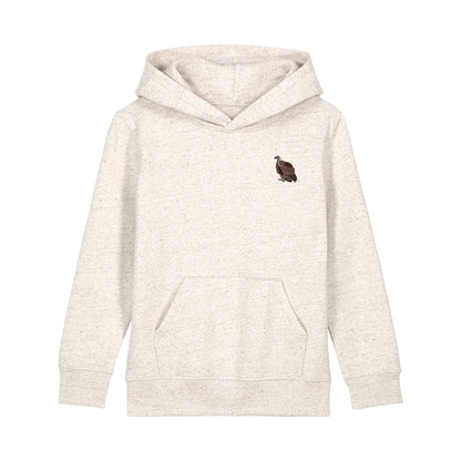 Griffon Vulture Embroidered Kids Hoodie