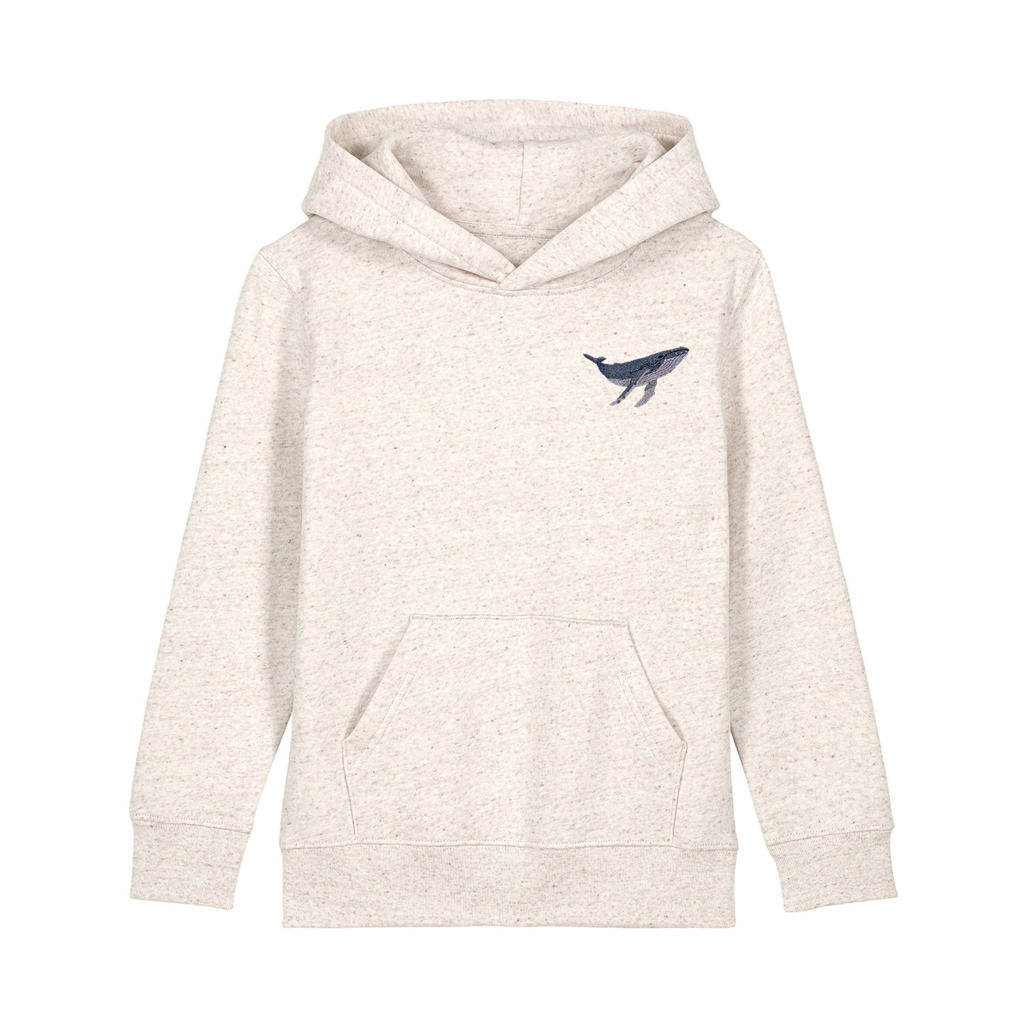 Humpback Whale Embroidered Kids Hoodie
