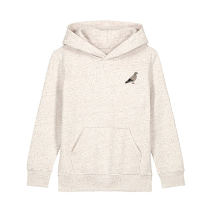 Pigeon Embroidered Kids Hoodie