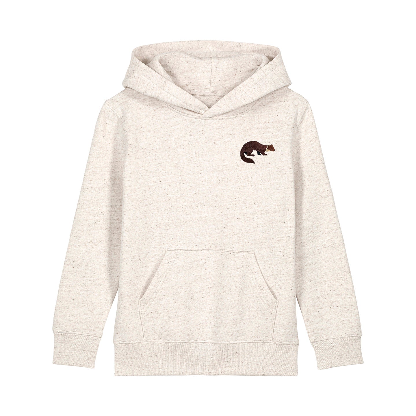 Pine Marten Embroidered Kids Hoodie