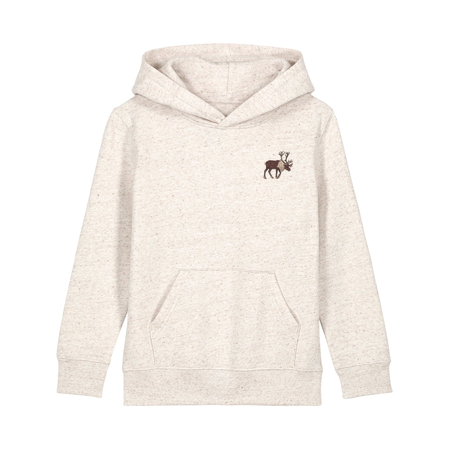 Reindeer Embroidered Kids Hoodie