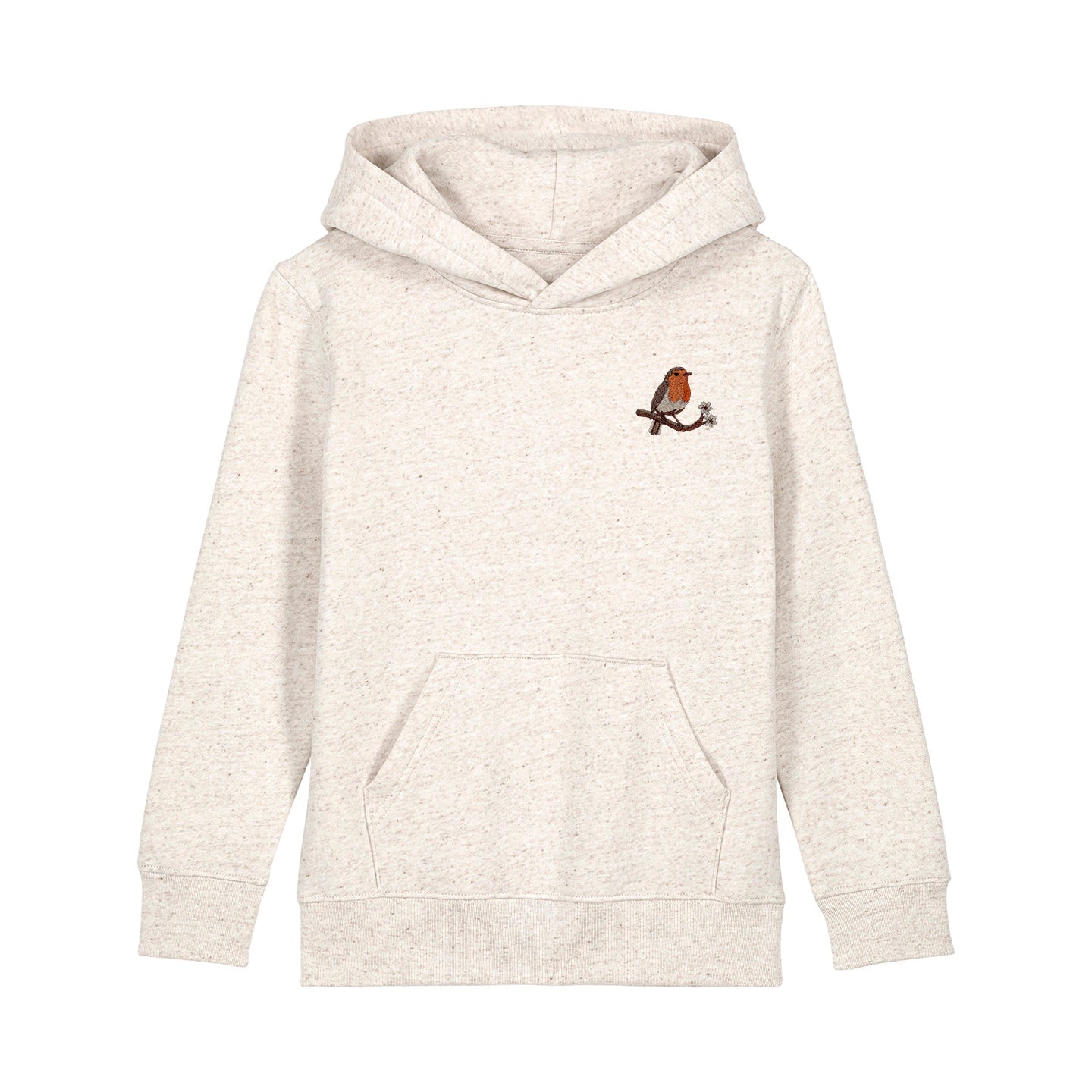 Robin Embroidered Kids Hoodie