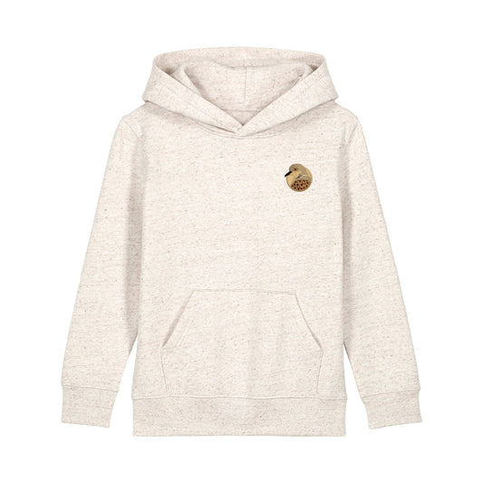 Turtledove Portrait Embroidered Kids Hoodie