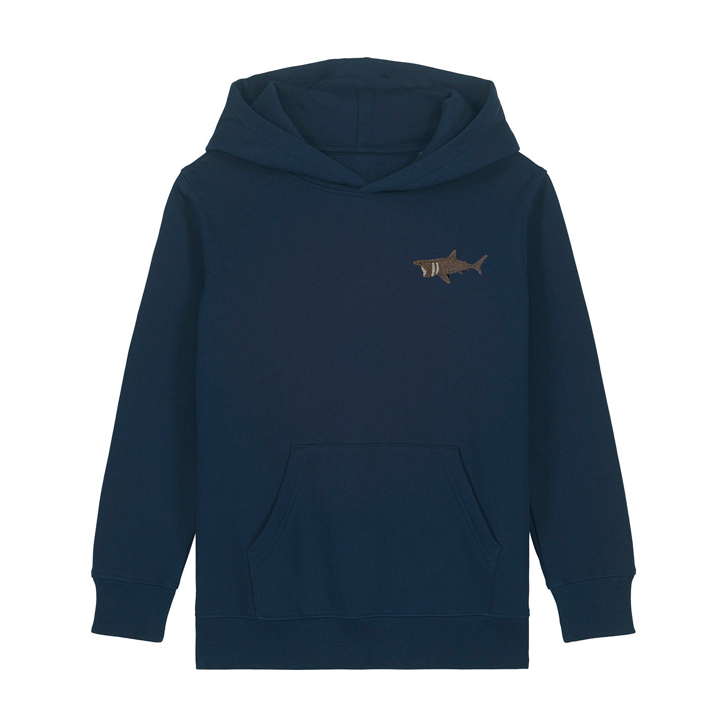 Basking Shark Embroidered Kids Hoodie