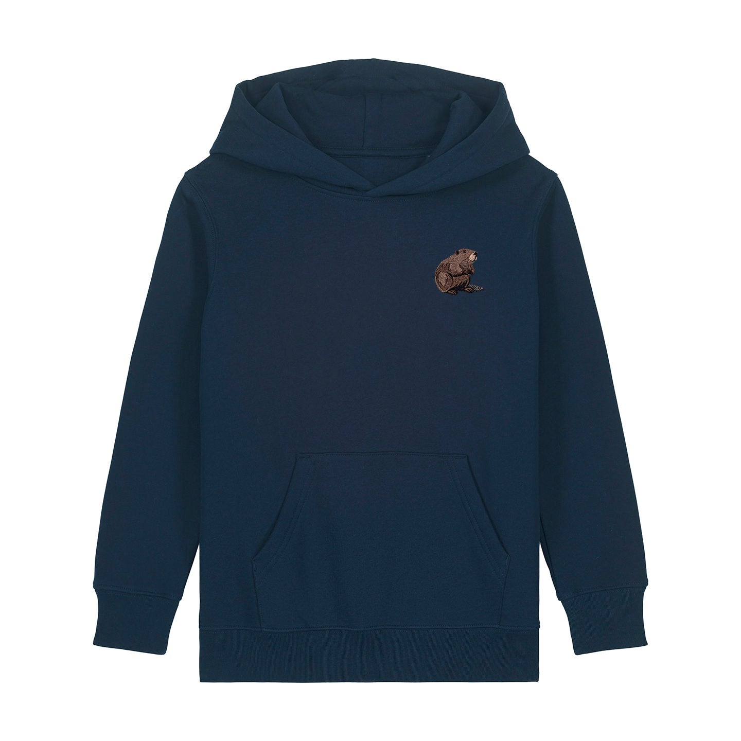 Beaver Embroidered Kids Hoodie