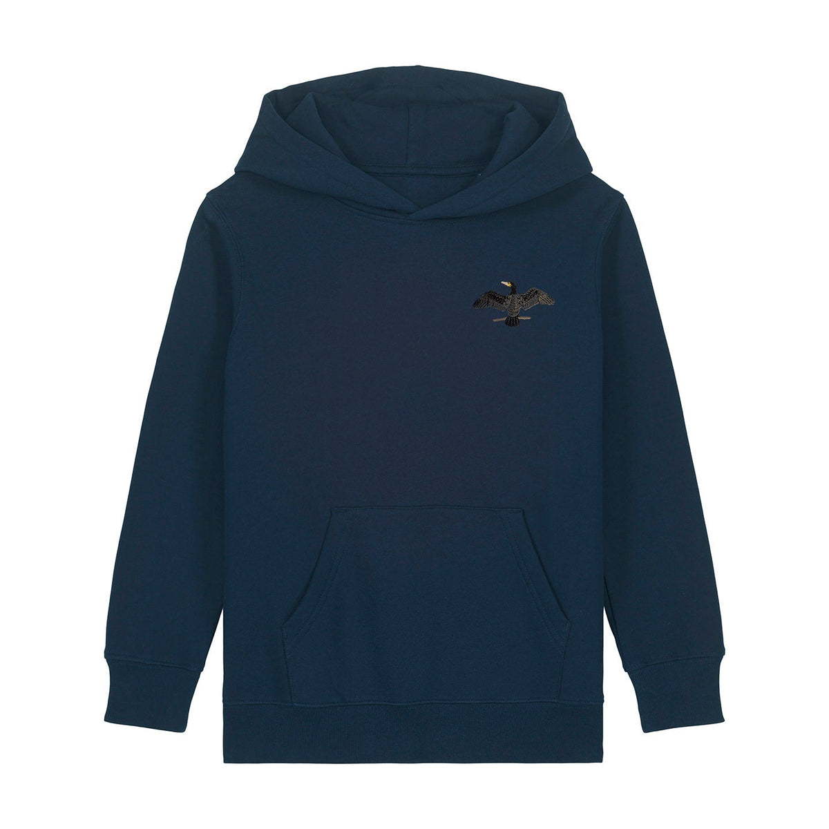 Cormorant Embroidered Kids Hoodie