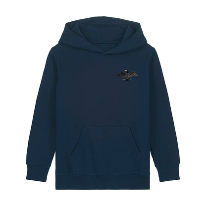Cormorant Embroidered Kids Hoodie