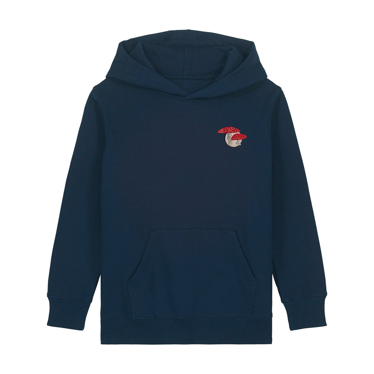 Fly Agaric Mushroom Embroidered Kids Hoodie