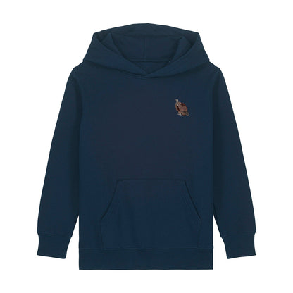 Griffon Vulture Embroidered Kids Hoodie