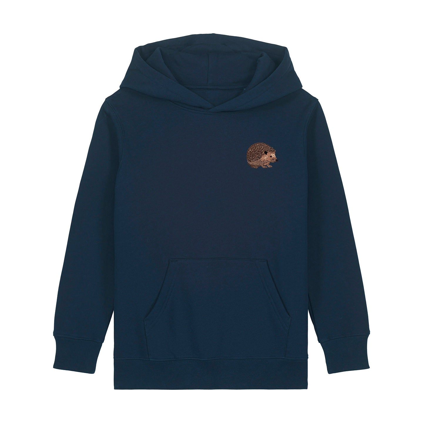 Hedgehog Embroidered Kids Hoodie