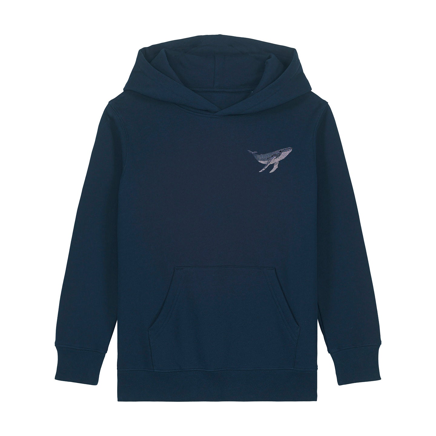 Humpback Whale Embroidered Kids Hoodie