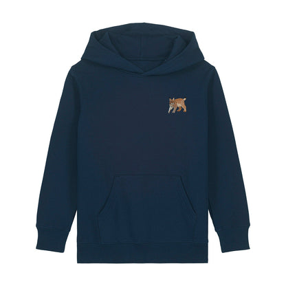 Lynx Embroidered Kids Hoodie