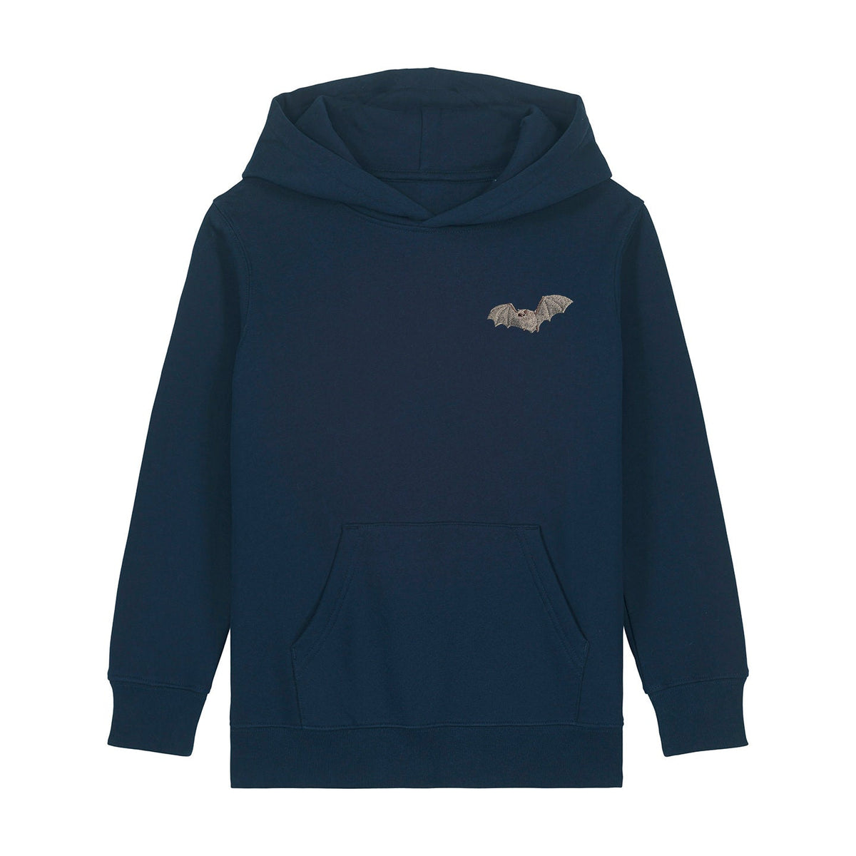Natterer's Bat Embroidered Kids Hoodie