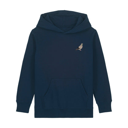 Pigeon Embroidered Kids Hoodie