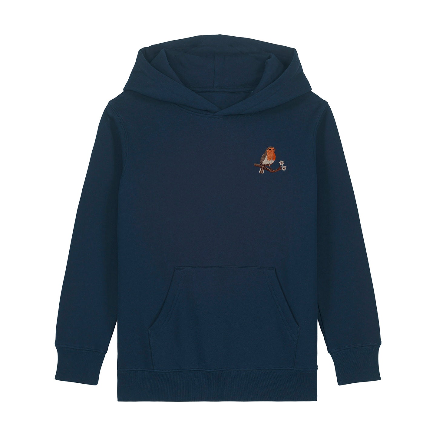 Robin Embroidered Kids Hoodie