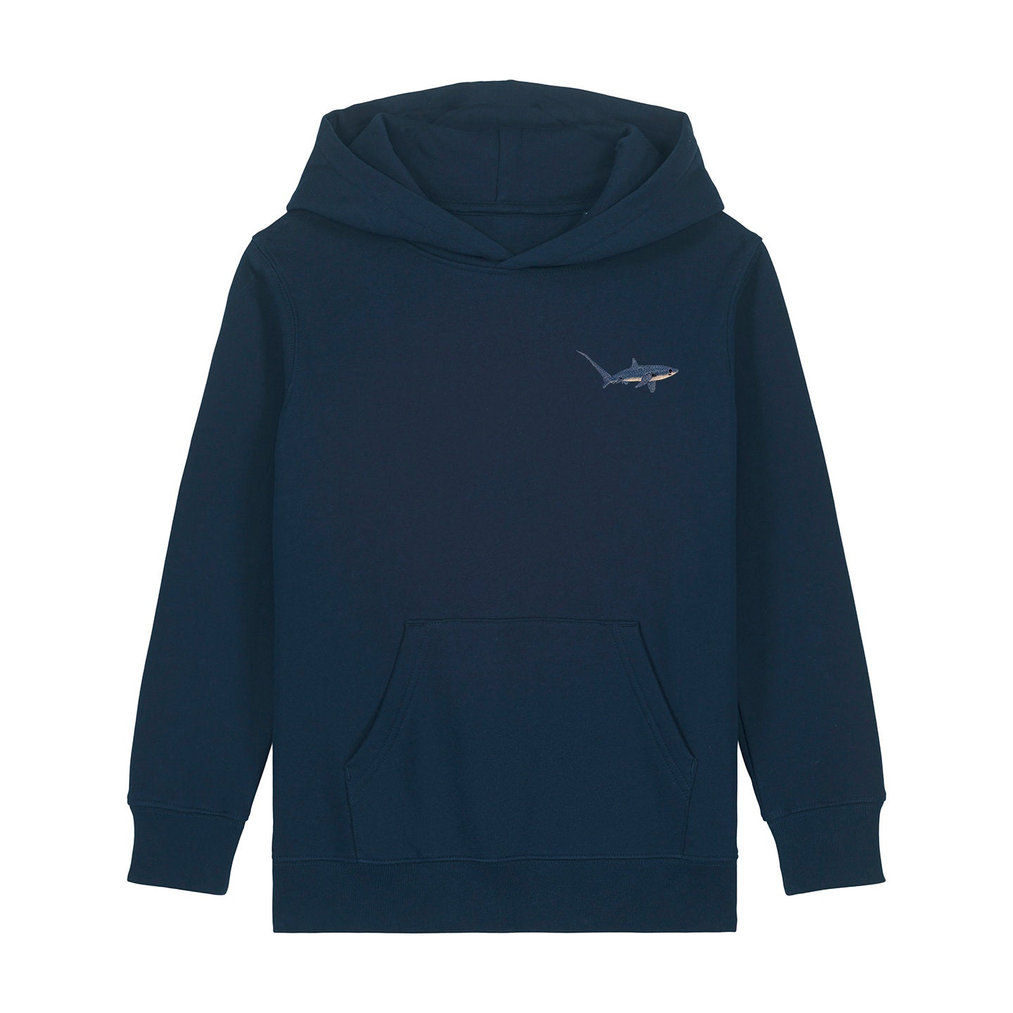 Thresher Shark Embroidered Kids Hoodie