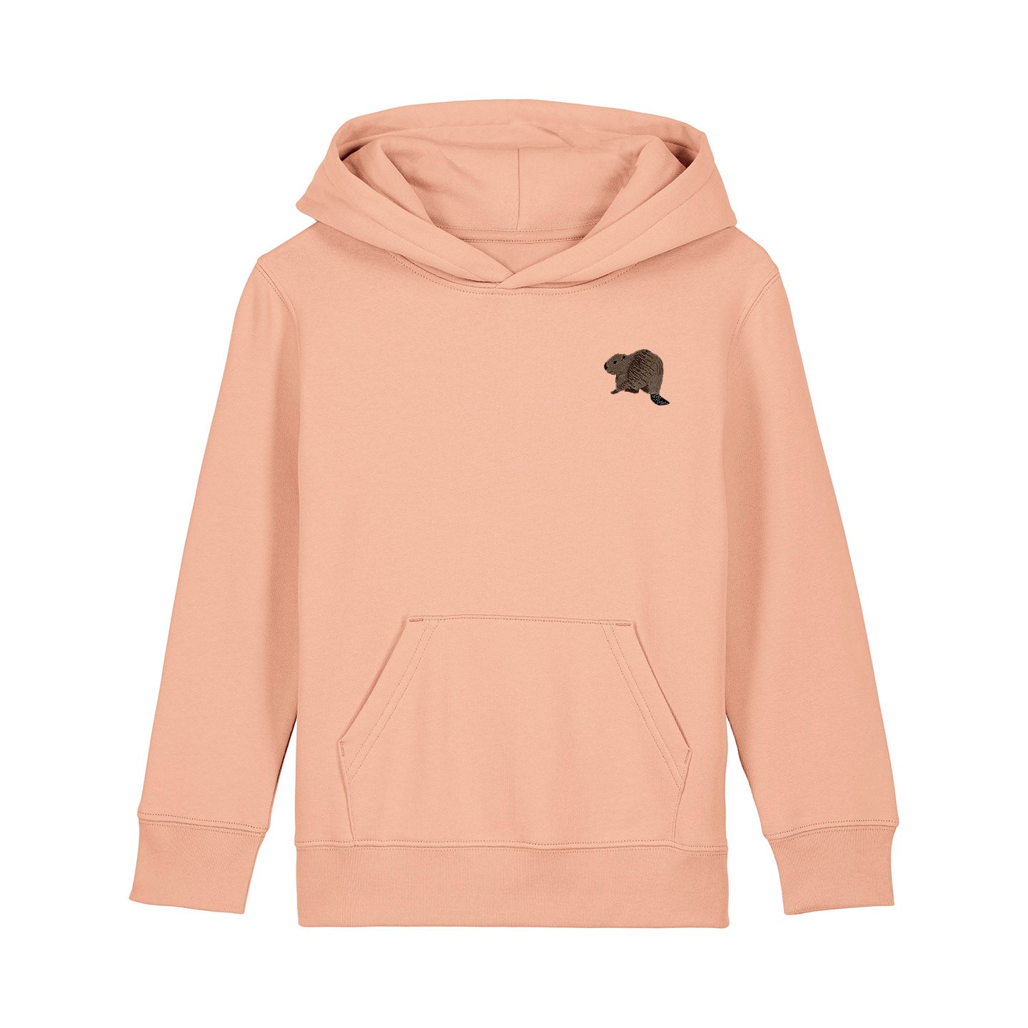 Beaver Riverside Embroidered Kids Hoodie